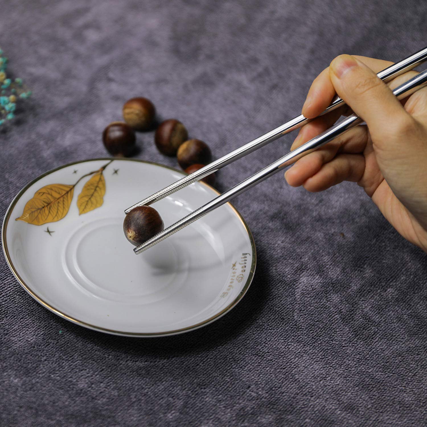 Premium Stainless Steel Reusable Chopsticks (2 Pc) Premium Stainless Steel Reusable Chopsticks (2 Pc)